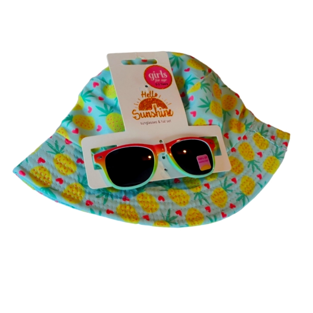Hat with sun glasses